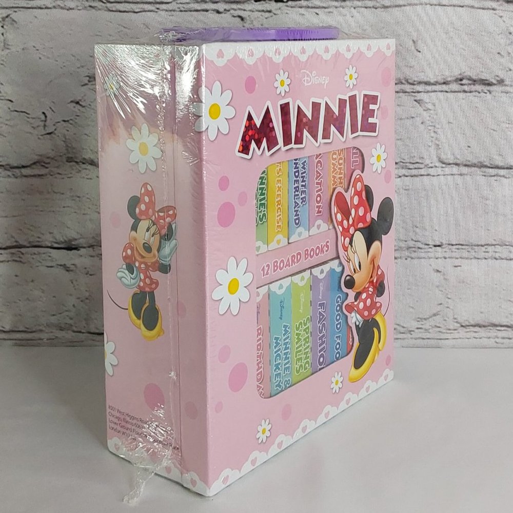 'DISNEY'S MINNIE MOUSE' BOOK BLOCK CARRYING CASE & BOARD BOOK 12 PIECE SET - Picture 3 of 16